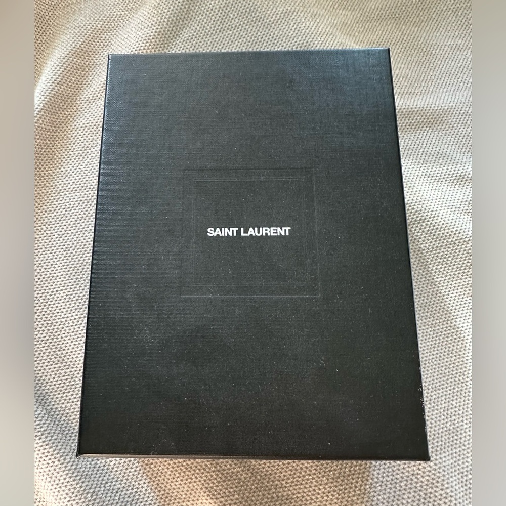 Auth YSL Cassandre Matelasse Card Case Grain De Poudre Embossed Leather in box - Picture 13 of 13
